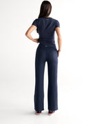 Wrap Yoga Pant - Navy Blue