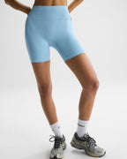 Seamless Crop Shorts - Breeze Blue