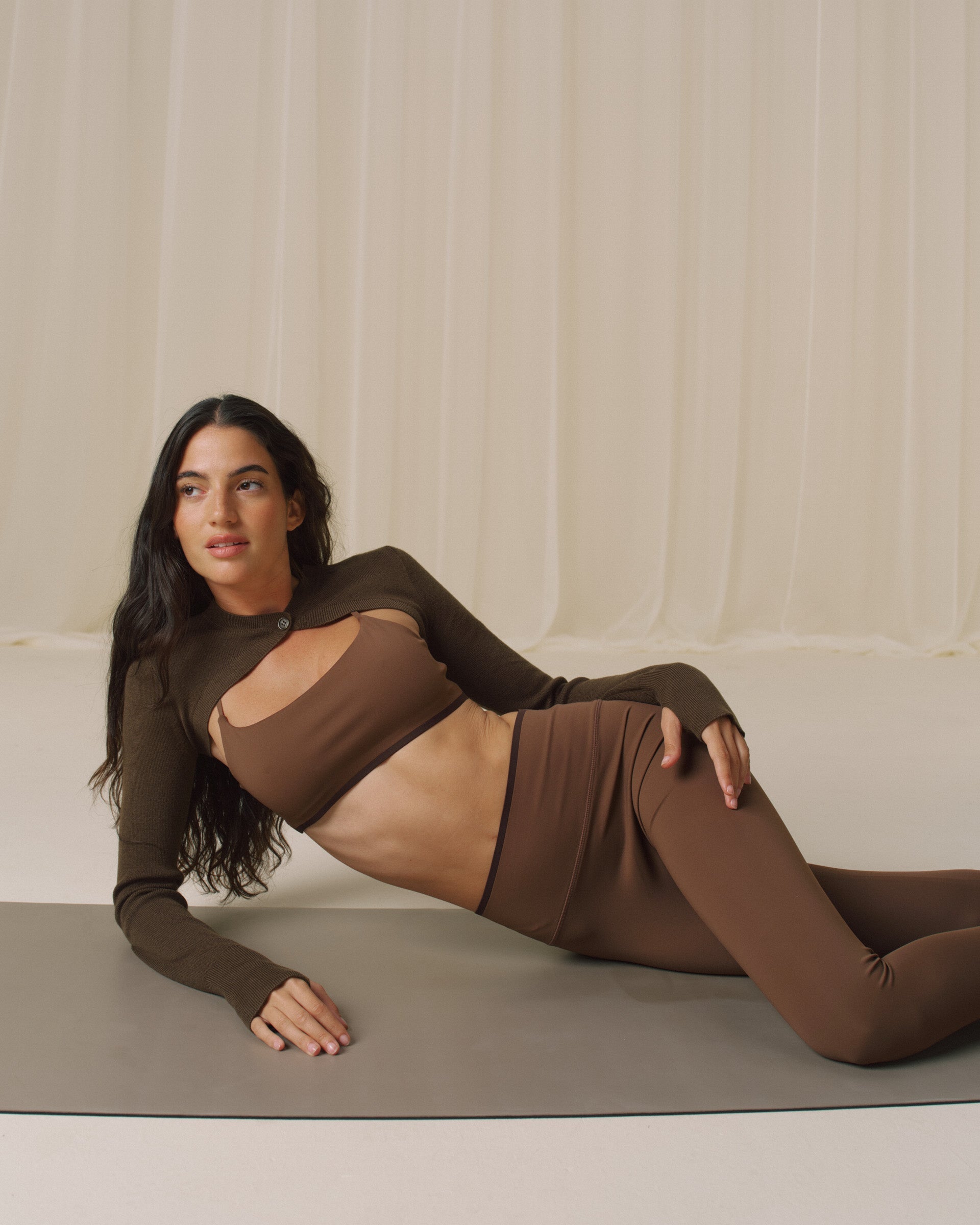 Knit Bolero - Dark Mocha Brown